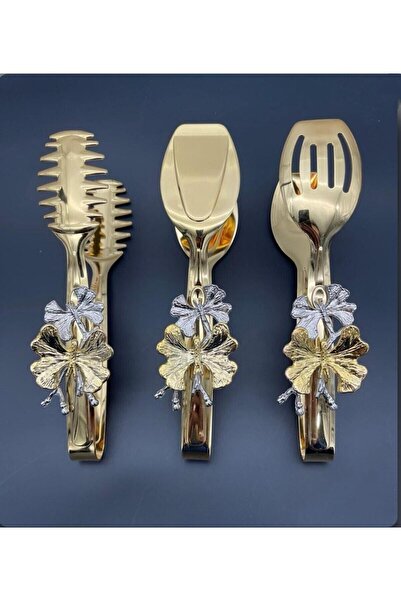 DM HOME 3-Piece Metal Tongs Set