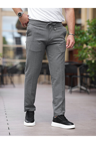 BASEL.CO Rahat Şık Kolay Ütülenebilir Slim Fit Kumaş Jogger Pantolon