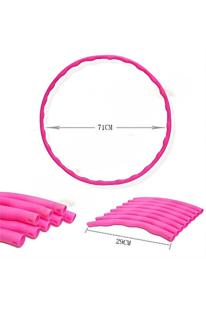 OEM Gymnastics hoop, diameter 71 cm, assembleable, pink
