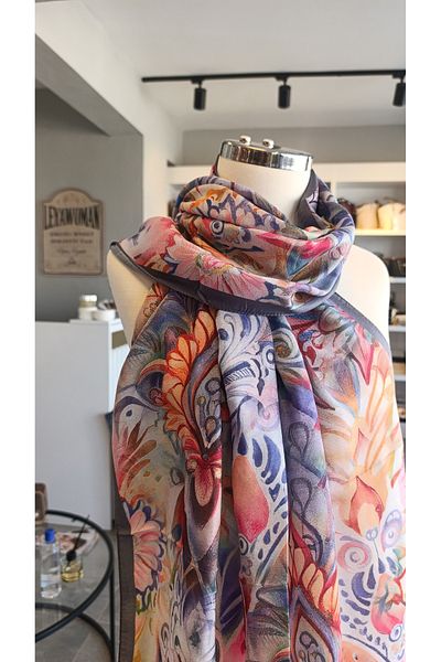 La Boutique Eşarp La Bouti̇que Special Series Shal with Flower Pattern