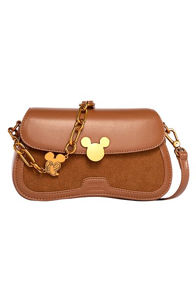 Disney Lady Shoulder bag Material:PU Light Brown Color