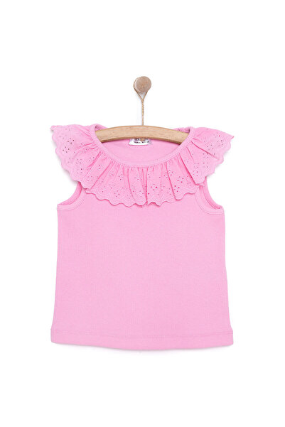 ebebek Hello Baby Hellobaby Baby Girl Blouse Romantic Garden Baby Collar Undershirt Sleeve Pink