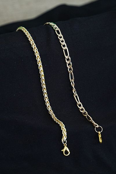 Wovna Combination Bracelet Gold Color Şavin and Twist Model