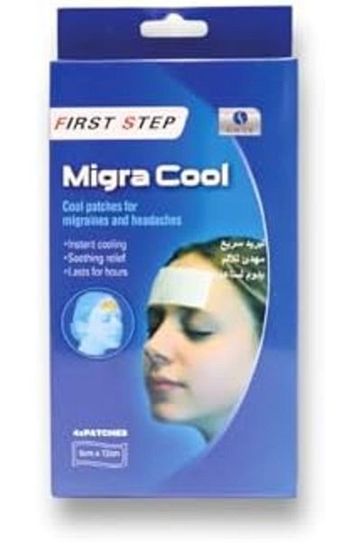 First Step 4 Pcs Cooling Gel Patches for Adults – Fast Fever & Headache Relief, Medication-Free, A