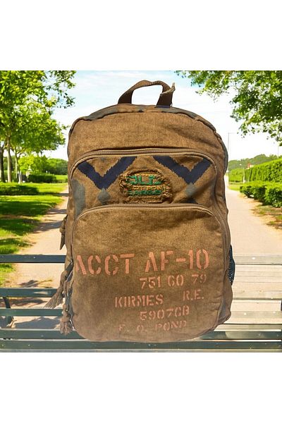 Old Cotton Quality Colorful Vintage Design Backpack Travel School Travel Bag 30 cm X 42 cm