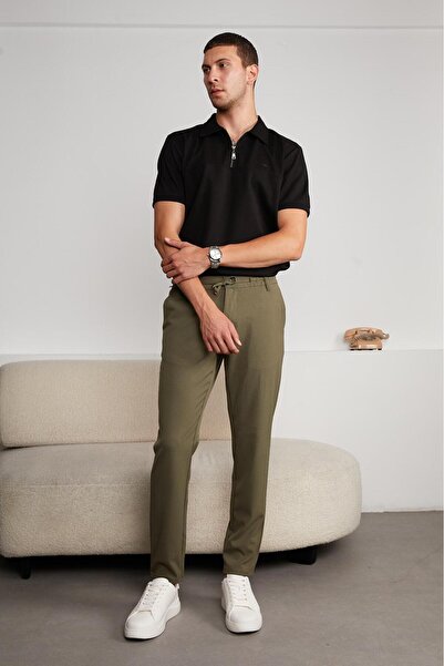 HA-KA GİYİM Erkek Yeni Sezon Jogger Pantolon Lastikli Bel Likralı Kordonlu Slim