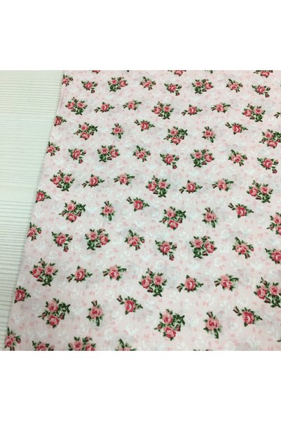 evimrenk Çıtır Çiçek Desenli Poplin Kumaş - Nevresim - Çarşaf - Hobi - Elbise - Geniş En - 240 cm
