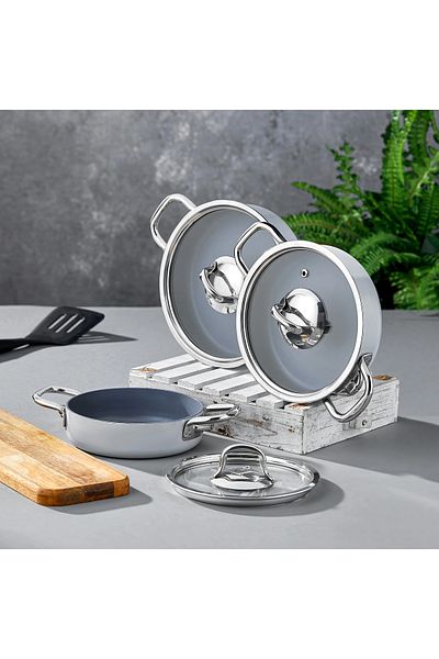 Mabeyn Taç Sahra Titanium 6 Piece Omelette Pan Set
