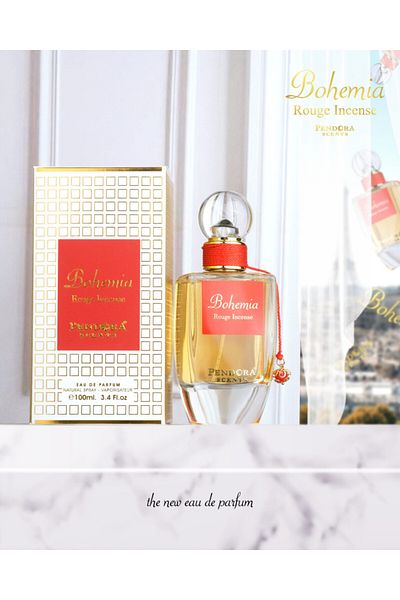 Paris Corner Bohemia Rouge Incense Pendora Scents, Apa de Parfum, Unisex, 100 ml