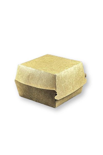 Home Small Size Kraft Hamburger Box 9,5X9,5X7Cm 700 Pieces