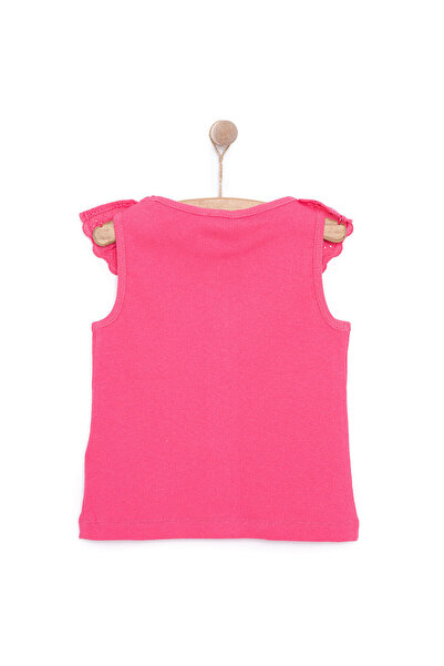 ebebek Hello Baby HelloBaby Kız Bebek Bluz Romantic Garden Bebe Yaka Atlet Kol Pembe