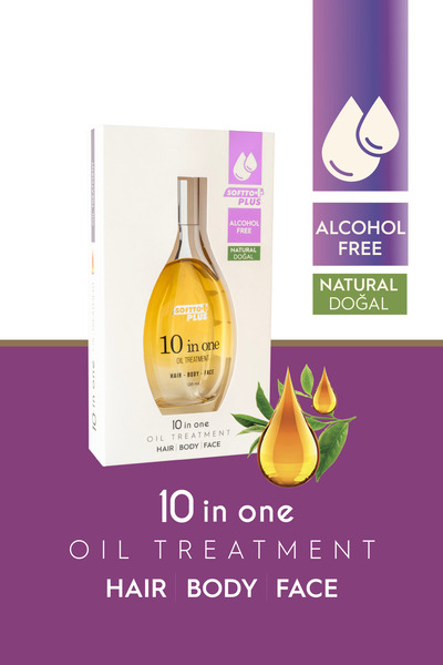 Softto Plus 10 ın 1 Değerli Yağ İçerikli Saç Vücut ve Yüz Bakım Yağı 120 ml
