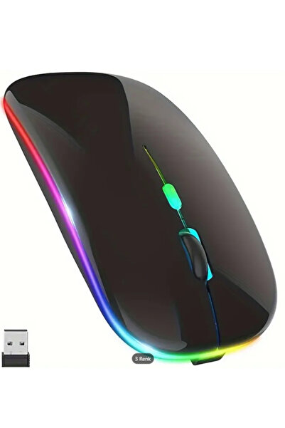 UGS Ticaret Dual Mode, Şarjlı, Kablosuz, + Bluetooth Özellikli Led'li, Sessiz...