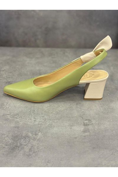 NISH Pantofi cu toc din piele naturală, realizată manual NISH, cu design elegant, care se pot folosi atât de zi, cât și de noapte