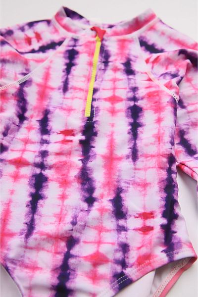 Beniizle Girls' Long Sleeve Zippered Swimmer Swimsuit