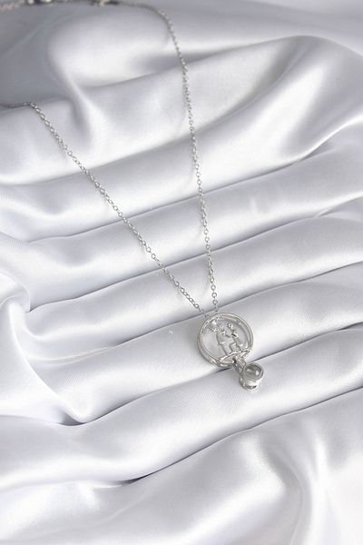 Skygo 316l Steel Silver 'I Love You in 100 Languages' Projection Necklace - Tj-bko8291