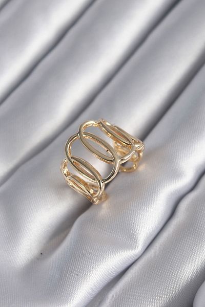 Skygo Gold Color Adjustable Women's Ring - TJ-BYK2949