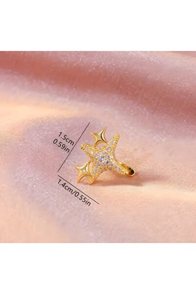 Butik Yıldız klips küpe