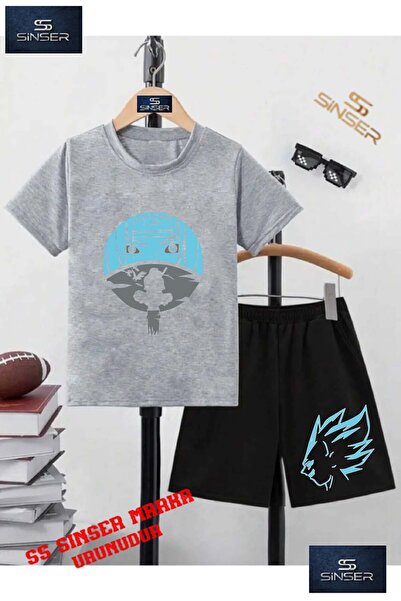 SS SİNSER Tricou cu gât rotund cu imprimeu special „NINJA TURQUOISE SHADE HEA...