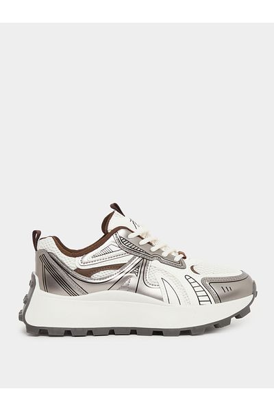 Styli Chunky Sole Lace Up Sneakers