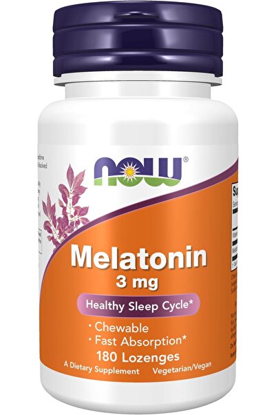 Now Foods Supplements, Melatonin 3 mg, Free Radical Scavenger*, Healthy Sleep...
