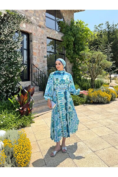 Melike Tatar Φόρεμα με σχέδιο πλισέ 32-2372