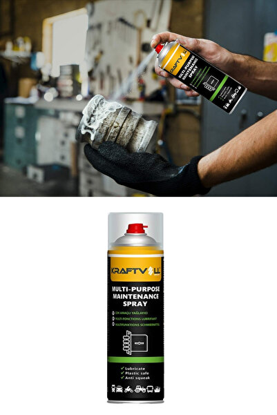 Kraftvoll Çok Amaçlı Pas Sökücü Yağlayıcı Koruyucu Sprey 200 ML