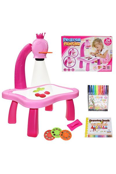 Generic Educational Led Cartoon Patterns Zeichenbr Tablet Sketch Projector Draw Art Table Toys Kids Electron