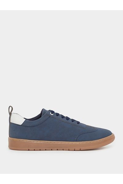 Styli Old Money Grainy Low Top Lace Up Sneakers