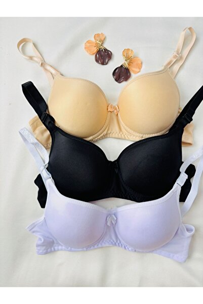 İNKO İÇ GİYİM Economical Supported Padded 3-Piece Recovery Bra