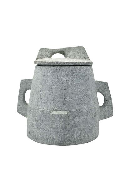 Generic قدر حجر يمني مع غطاء