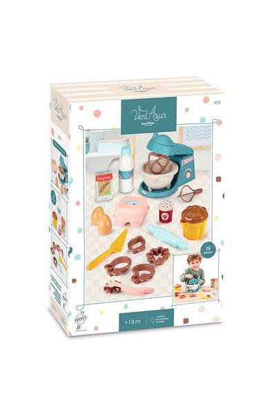 ECOİFFİER Ecoiffier Vert Azur Dough Set 19 Pieces