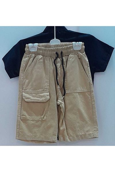 Mixlife Kids Men's Printed Judge Collar Shirt and Capri Set