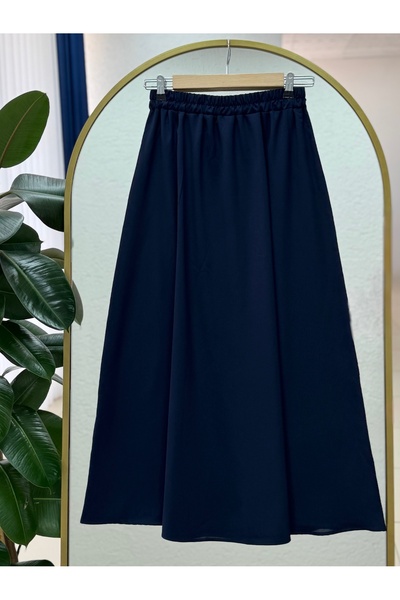 MİHRA STORE Nubola Tie Front Skirt Suit-As078 Navy Blue
