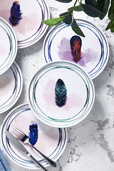 Fecra Tirga 6 Piece Cake Plate Set