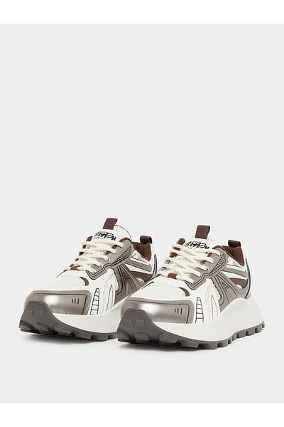 Styli Chunky Sole Lace Up Sneakers