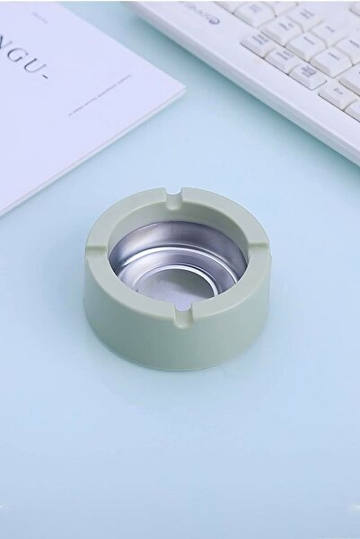 Falconetti 10 штук сталевих 9 см зелених попільничок для кафе, ресторанів та їдалень