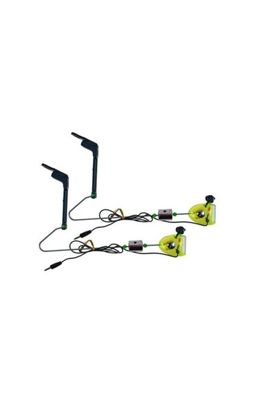 prokarpfishig Kit 2 swingere cu tija, contragreutate si mufa jack pentru conectare la senzori