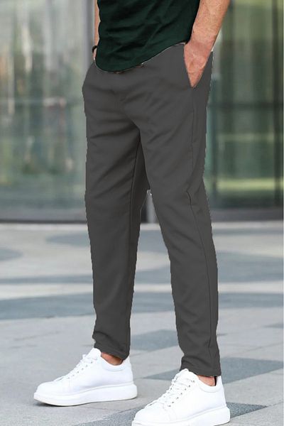 irkkids Ανδρικό παντελόνι Jogger από ποιοτικό ύφασμα με ζώνη μέσης