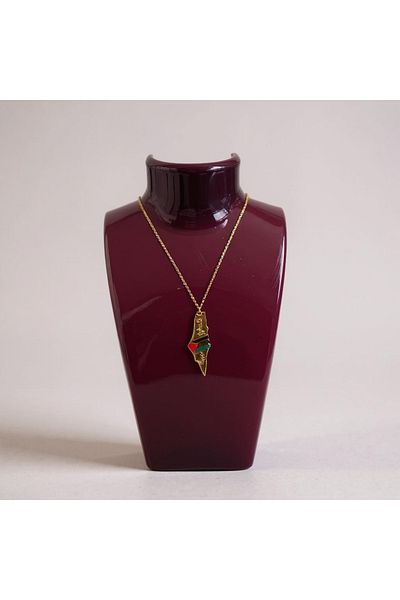 STAND MARKET Stand for Necklace Acrylic Purple 14X21 cm