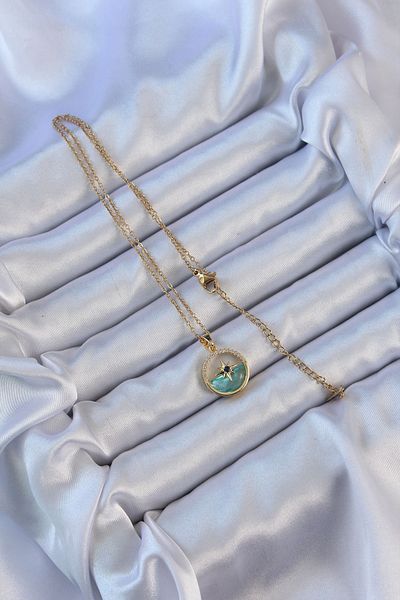 Skygo 316L Steel Zircon Stone Marine Look Polar Star Necklace - Tj-Bko9113
