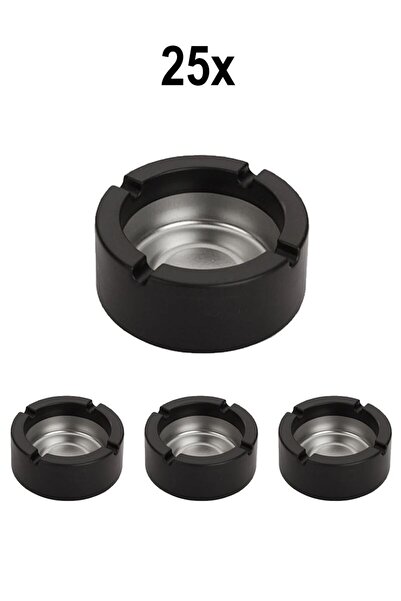 Falconetti 25 Τεμάχια Ατσάλινο 9 εκ. Μαύρο Ταμπάκι Στρογγυλό Ταμπάκι Καφέ Εστ...