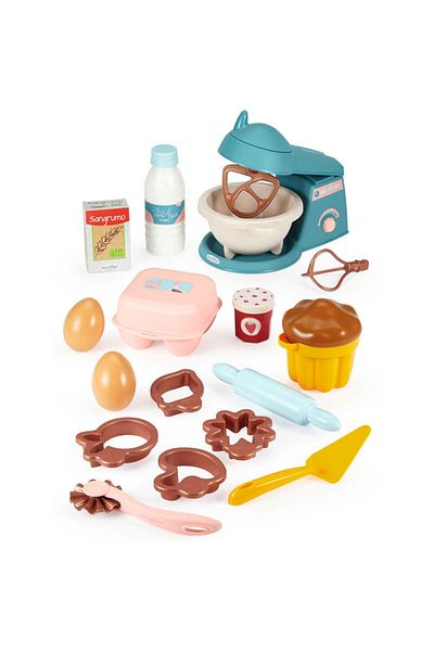 ECOİFFİER Ecoiffier Vert Azur Dough Set 19 Pieces