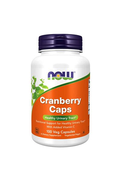 Now Cranberry Caps, 100 Veggie Capsules, 1400 mg, Support Healthy Urinary Tract