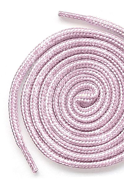 hapshoe Pink White Glitter 5 mm Round Boot Laces