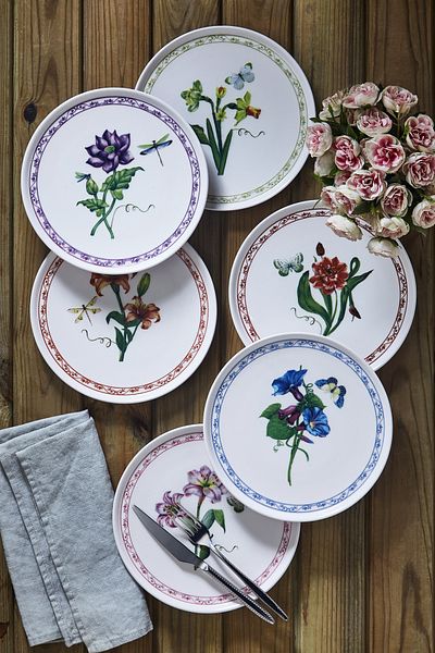 Fecra Beyda 6 Piece Cake Plate Set