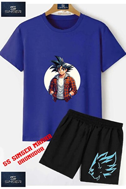 SS SİNSER Παιδικό UNISEX μπλουζάκι με στάμπα "GOKU WHITE CIRCLE" με λαιμόκοψη...