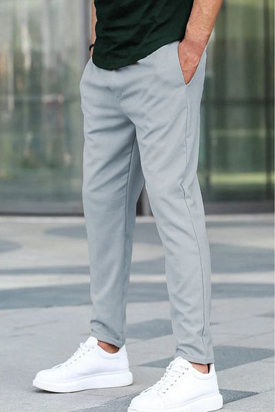 irkkids Ανδρικό παντελόνι Jogger από ποιοτικό ύφασμα με ζώνη μέσης