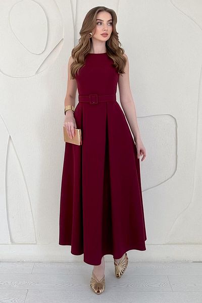 Elbee Fashion Woman Halter Neck Flared Dress