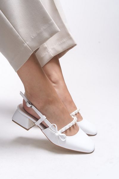 Riccon Elyelyrra Women's High Heel Shoes 0012127 White Skin